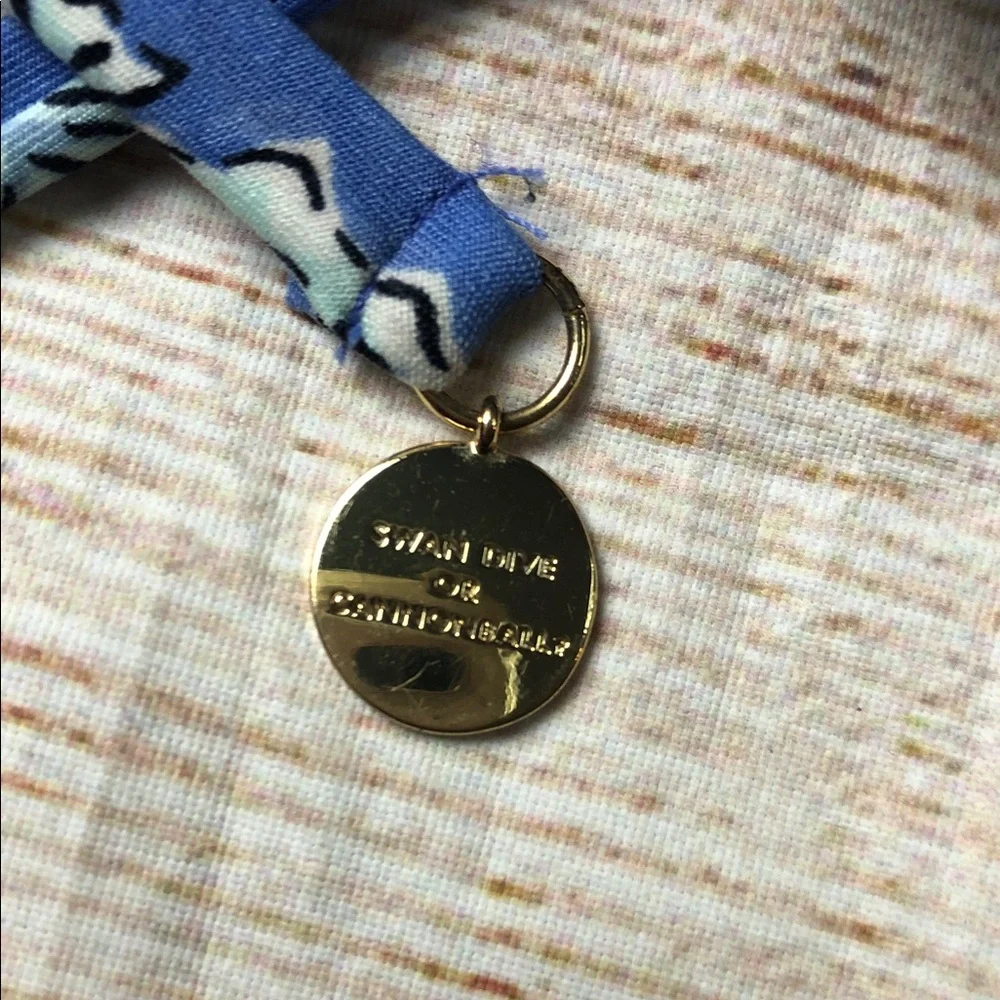 Kate‎ Spade Blue Seahorse Bikini Top